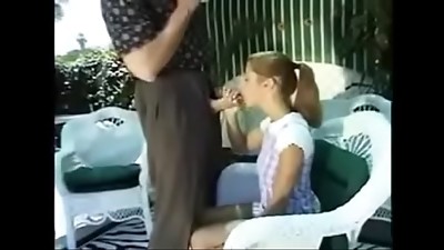 Temptation of a youthful teenager (staging)