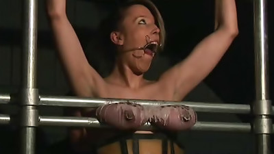 Corset and pierced nip anguish