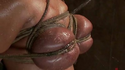 Insane Knocker Torment In Bondage & discipline Flick For a Defenseless Blonde