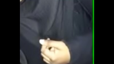 British hijab suck big dick at park