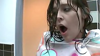 Submissive Brown-haired Teen Gets Tied Up and Ball-gagged Before Getting Boinked