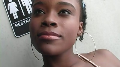 Sexy Dark-hued Babe With Hot Ass Throating And Boinking Big Milky Cock