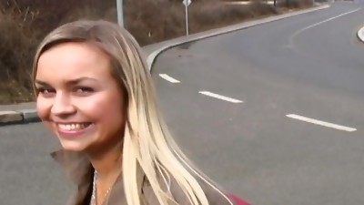 Killer Czech Blonde Amateur Ex Model Takes Man meat In Public