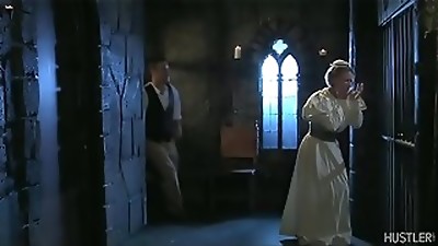 Rich noble brunette wife fucked by graf dracula in jail