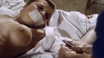 Sadistic Dude Ties Up and Fucks a Hairy Brunette Maid in a Retro Porn Scene