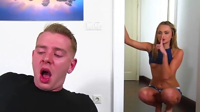 Guy feels satisfied after shagging both these needy sluts