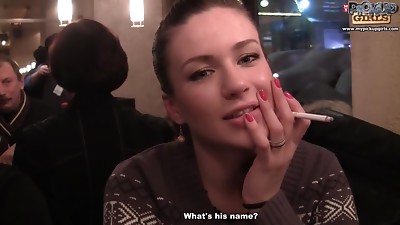 Sweet girl public toilet hardcore